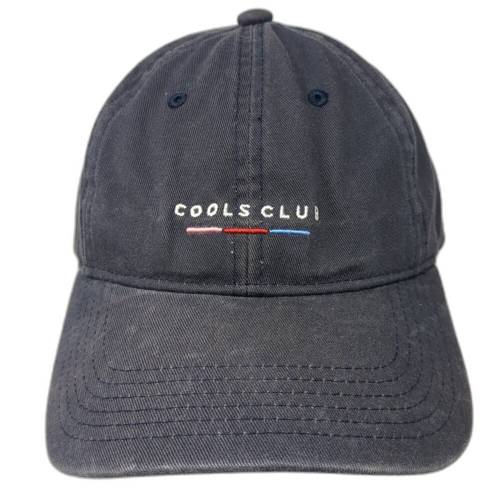 Cools Club Slideback Hat Blue One Size Solid Embroidered Barney Cools